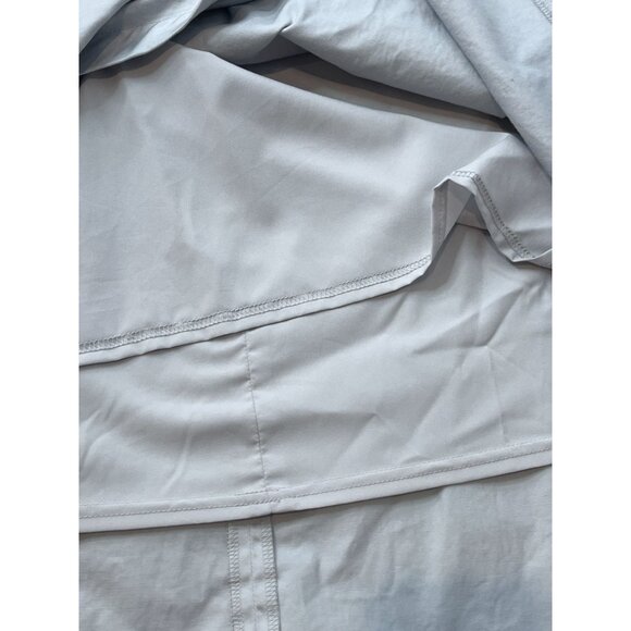 WHBM Gray Belted A-Line Maxi Skirt Plus Size 22W Long Work Career Modest - Picture 9 of 10